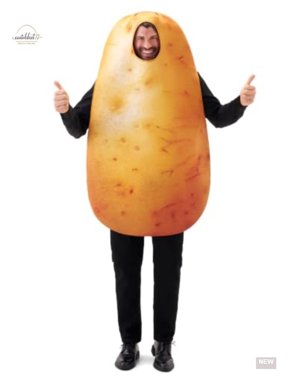 Potato Costume Adult Unisex Fun Food Halloween Party One Size